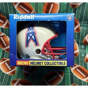 NEW IN BOX HOUSTON/Tennessee OILERS RIDDELL MINI HELMET 1998